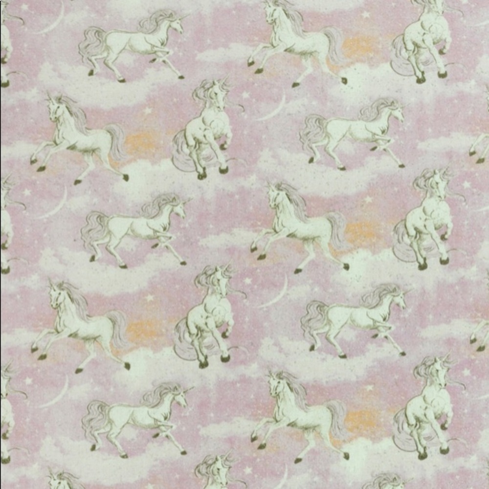 Pink Unicorn Glitter Cloth Face Mask - Picture 2 of 6